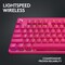 Logitech G PRO TKL Tactile trådløst gamingtastatur (pink)