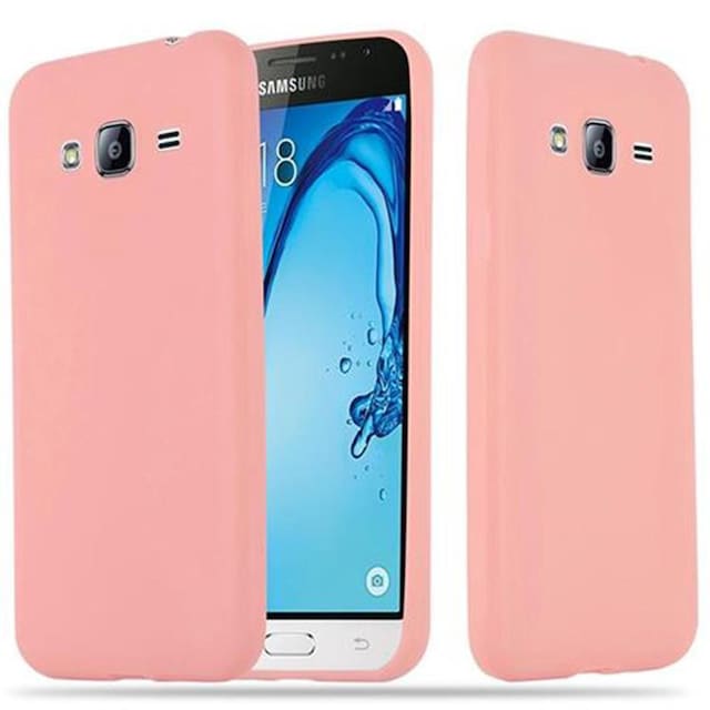 Cover Samsung Galaxy J3 2015 Etui Case (Lyserød)