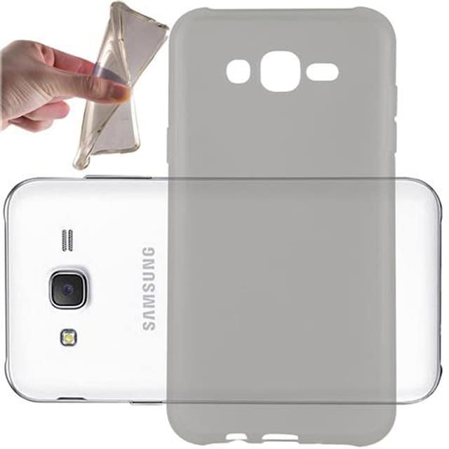 Samsung Galaxy J7 2015 Cover TPU Etui (Sort)