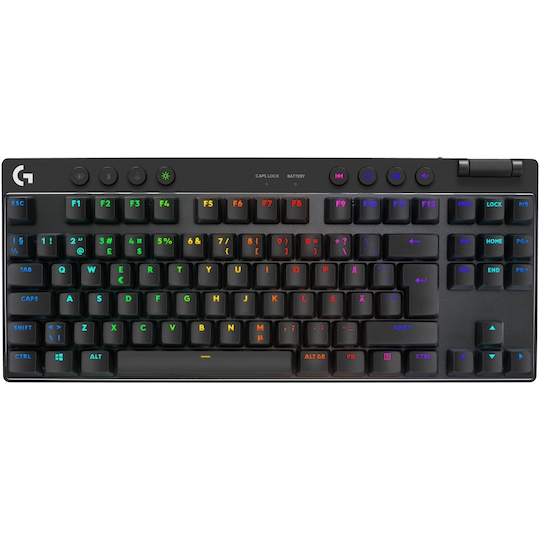 Logitech G PRO TKL Tactile trådløst gamingtastatur (sort)