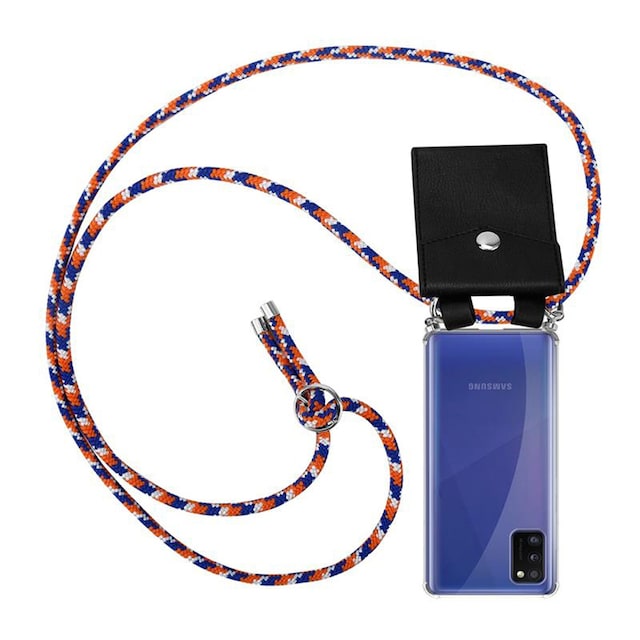 Etui Samsung Galaxy A41 Cover Kæde (Blå)