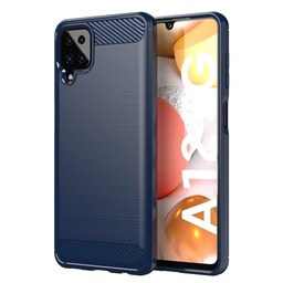 Samsung Galaxy A12 / M12 Cover TPU Etui (Blå)