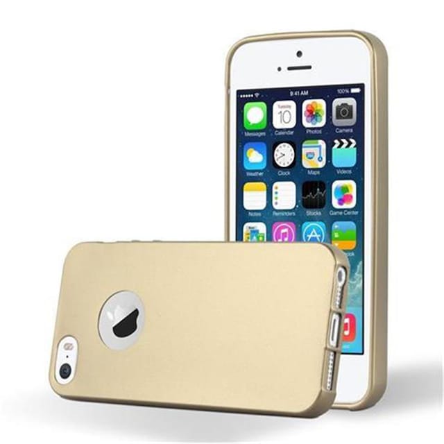 iPhone 5 / 5S / SE 2016 Cover Etui Case (Guld)