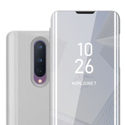 OnePlus 8 Pungetui Cover Case (Sølv)