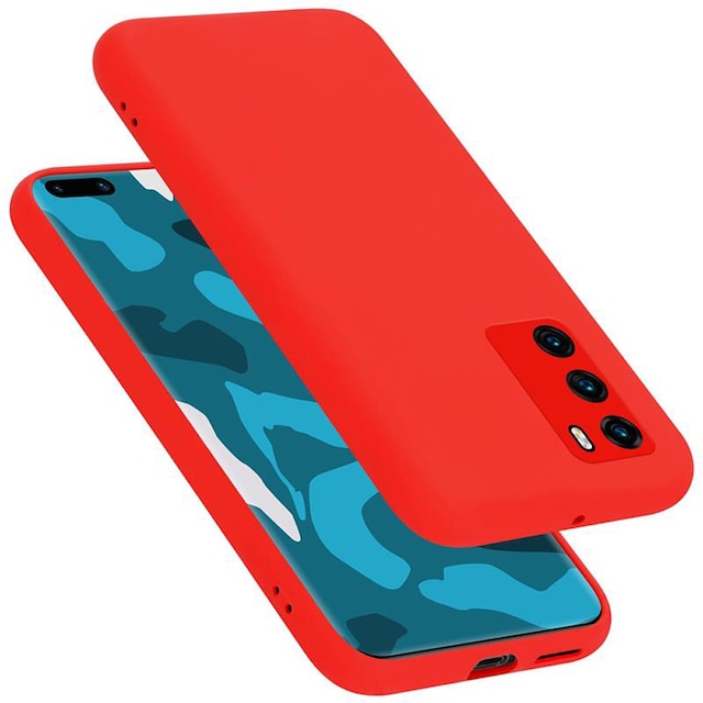 Huawei P40 Cover Etui Case (Rød)