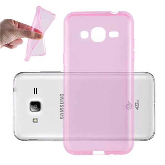 Samsung Galaxy J3 2016 Cover TPU Etui (Lyserød)