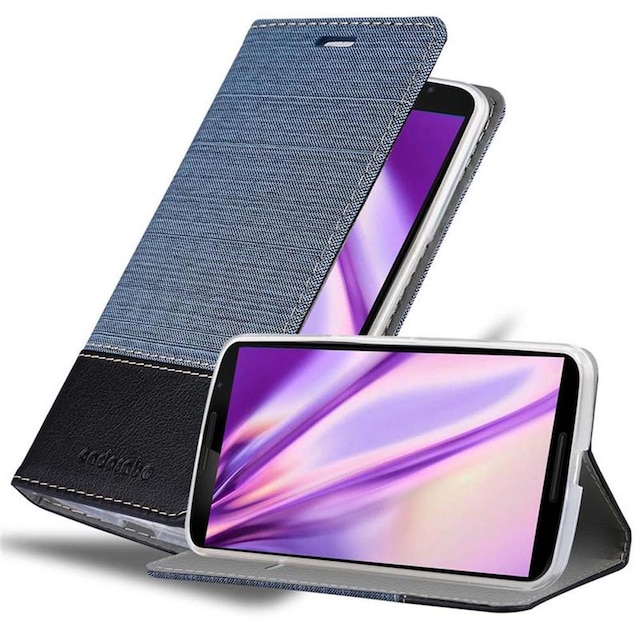 Motorola Google NEXUS 6 Pungetui Cover Case (Blå)