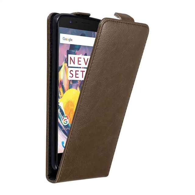 OnePlus 3 / 3T Pungetui Flip Cover (Brun)