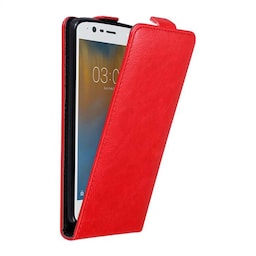 Nokia 3 2017 Pungetui Flip Cover (Rød)