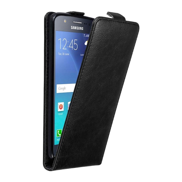 Samsung Galaxy J5 2015 Pungetui Flip Cover (Sort)
