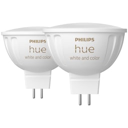 Philips Hue WCA MR16 LED-pære 6,3 W 2pk