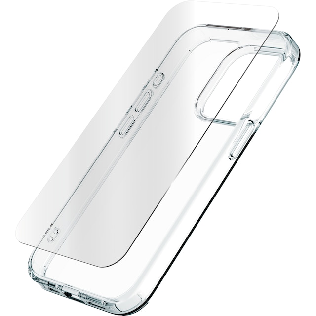 Zagg iPhone 15 Pro Glass Elite 360 etui og skærmbeskytter (gennemsigtig)