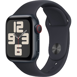 Apple Watch SE 2nd Gen 40mm LTE (Midnat Alu/Midnat sportsrem S/M)