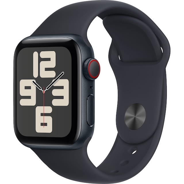 Apple Watch SE 2nd Gen 40mm LTE (Midnat Alu/Midnat sportsrem S/M)