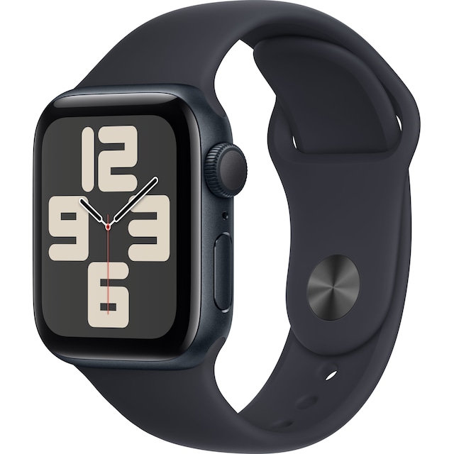 Apple Watch SE 2nd Gen 40mm GPS (Midnat Alu/Midnat sportsrem S/M)