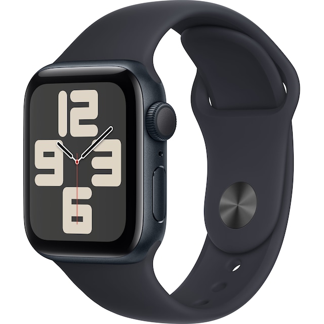 Apple Watch SE 2nd Gen 40mm GPS (Midnat Alu/Midnat sportsrem M/L)