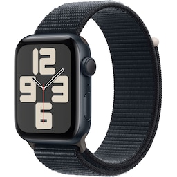 Apple Watch SE 2nd Gen 44mm GPS (Midnat Alu/Midnat sportsrem)