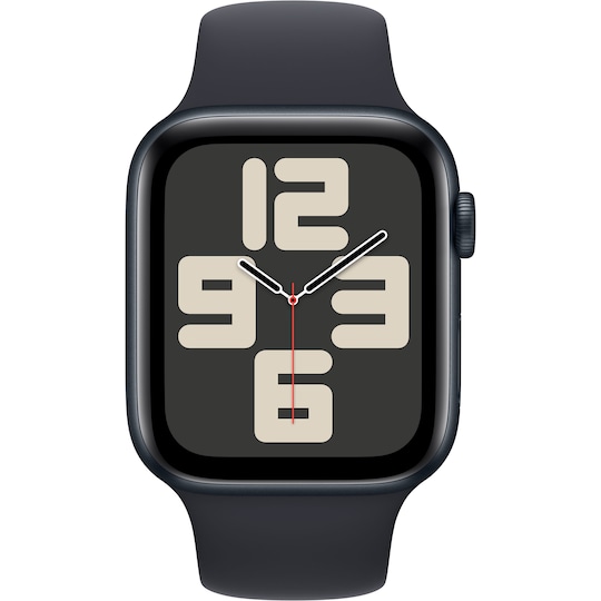Apple Watch SE 2nd Gen 44mm GPS (Midnat Alu/Midnat sportsrem M/L)