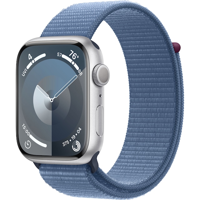 Apple Watch S9 45mm GPS (Silver Alu/Winter Blue Sports-loop)