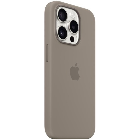 iPhone 15 Pro silikone etui med MagSafe (ler)