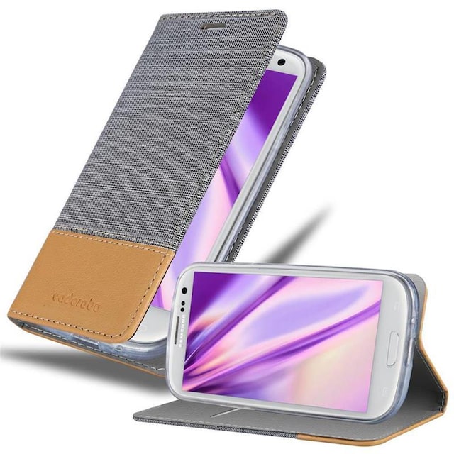 Samsung Galaxy S3 / S3 NEO Pungetui Cover Case (Grå)