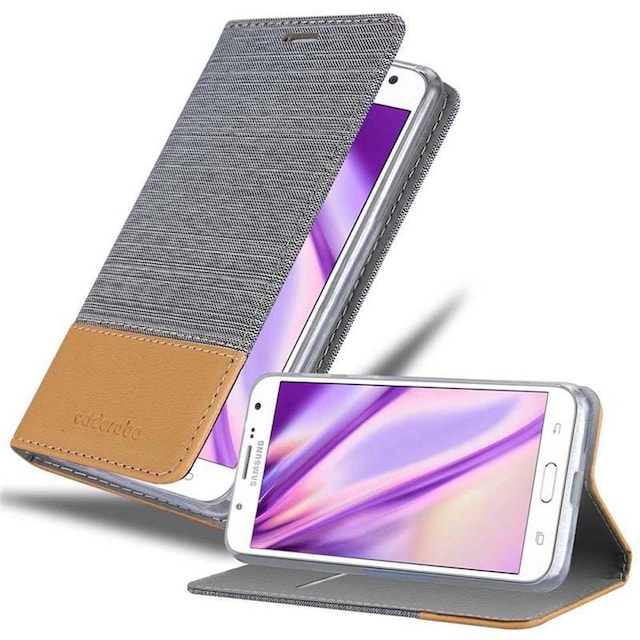 Samsung Galaxy J7 2015 Pungetui Cover Case (Grå)