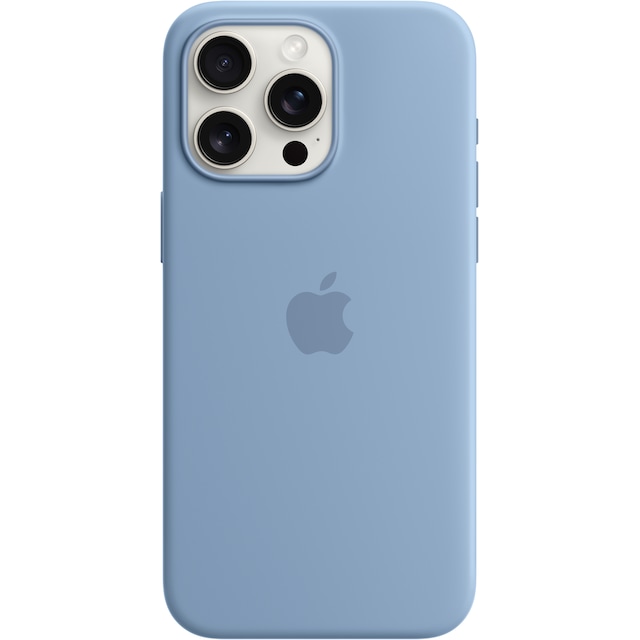 iPhone 15 Pro Max silikone etui med MagSafe (vinter blå)