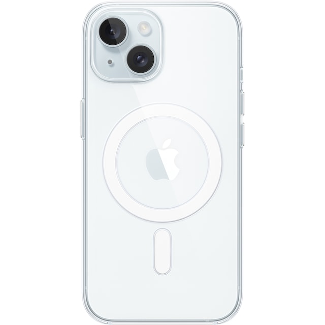 iPhone 15 gennemsigtigt etui med MagSafe