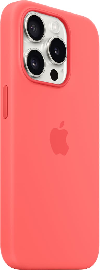 iPhone 15 Pro silikone etui med MagSafe (guava)