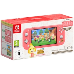 Nintendo Switch Lite Koral - Animal Crossing: New Horizons pakke