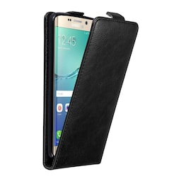 Samsung Galaxy S6 EDGE PLUS Pungetui Flip Cover (Sort)
