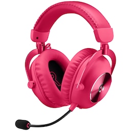 Logitech G Pro X 2 Lightspeed trådløst gaming-headset (pink)