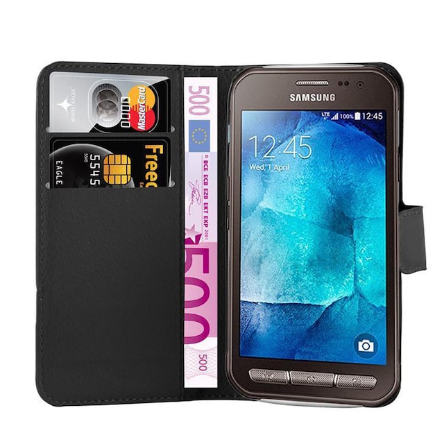 Samsung Galaxy TREND 3 Pungetui Cover Case (Sort)