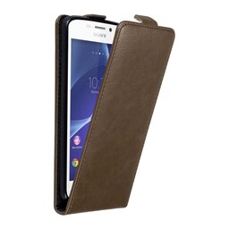 Sony Xperia M2 / M2 AQUA Pungetui Flip Cover (Brun)