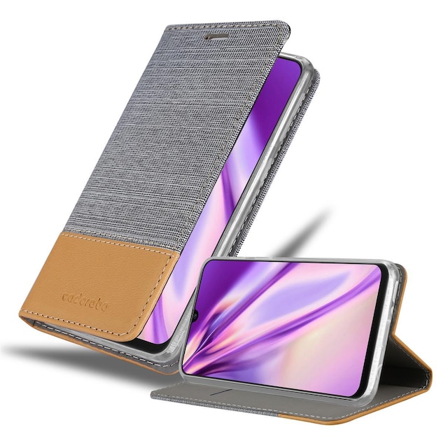 Samsung Galaxy M21 / M30s Pungetui Cover Case (Grå)