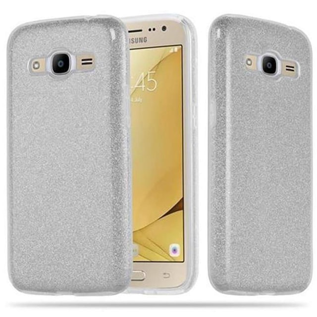 Samsung Galaxy J2 2016 Cover Etui Case (Sølv)