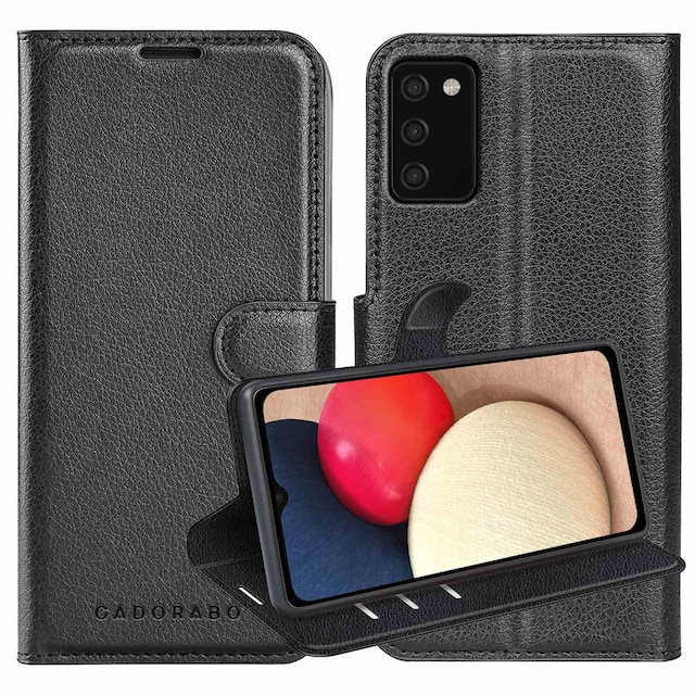 Samsung Galaxy A02s Pungetui Cover Case (Sort)