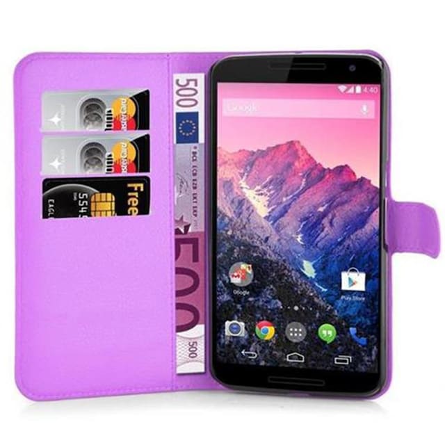 Motorola Google NEXUS 6 Pungetui Cover Case (Lilla)