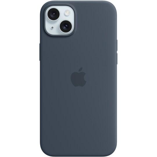 iPhone 15 Plus Silikoneetui med MagSafe (stormblå)