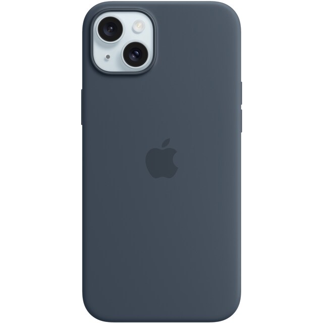 iPhone 15 Plus Silikoneetui med MagSafe (stormblå)
