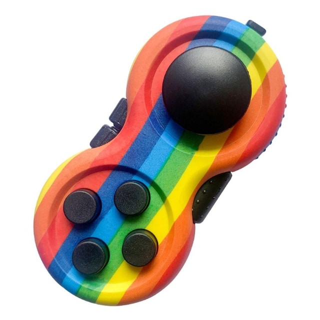 Fidget Spinner Stressaflastende Joy-Stick med nøglering - Pride