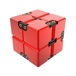 Fidget Toy Infinite Cube Stressaflastende Flip-blok - Rød