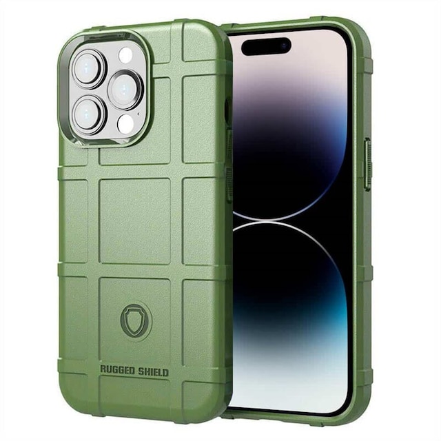 Rugged Shield cover Apple iPhone 15 Pro Max - Grøn