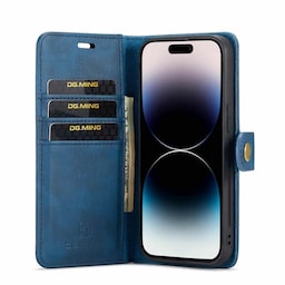 Wallet DG-Ming 2i1 Apple iPhone 15 Pro Max - Blå