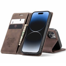 CaseMe Smart Magnet FlipCase Apple iPhone 15 - Coffee