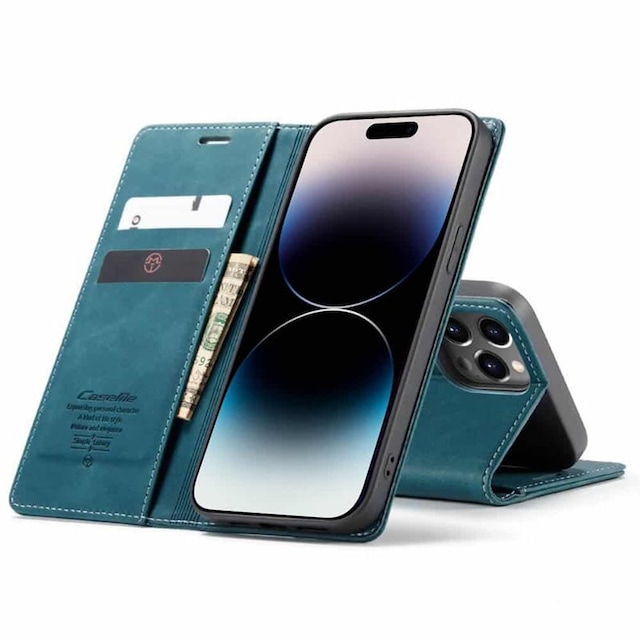 CaseMe Smart Magnet FlipCase Apple iPhone 15 Pro Max - Blå