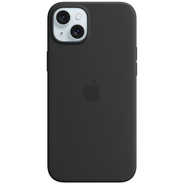 iPhone 15 Plus Silikoneetui med MagSafe (sort)