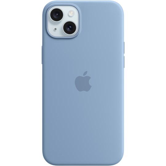 iPhone 15 Plus Silikoneetui med MagSafe (vinterblå)