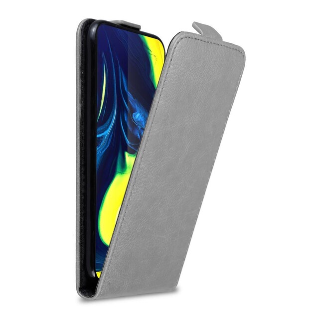 Samsung Galaxy A80 / A90 4G Pungetui Flip Cover (Grå)