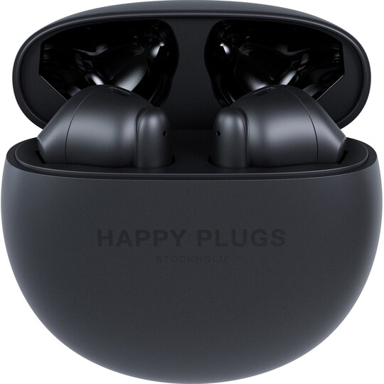 Happy Plugs Joy Lite helt trådløse in-ear høretelefoner (sort)